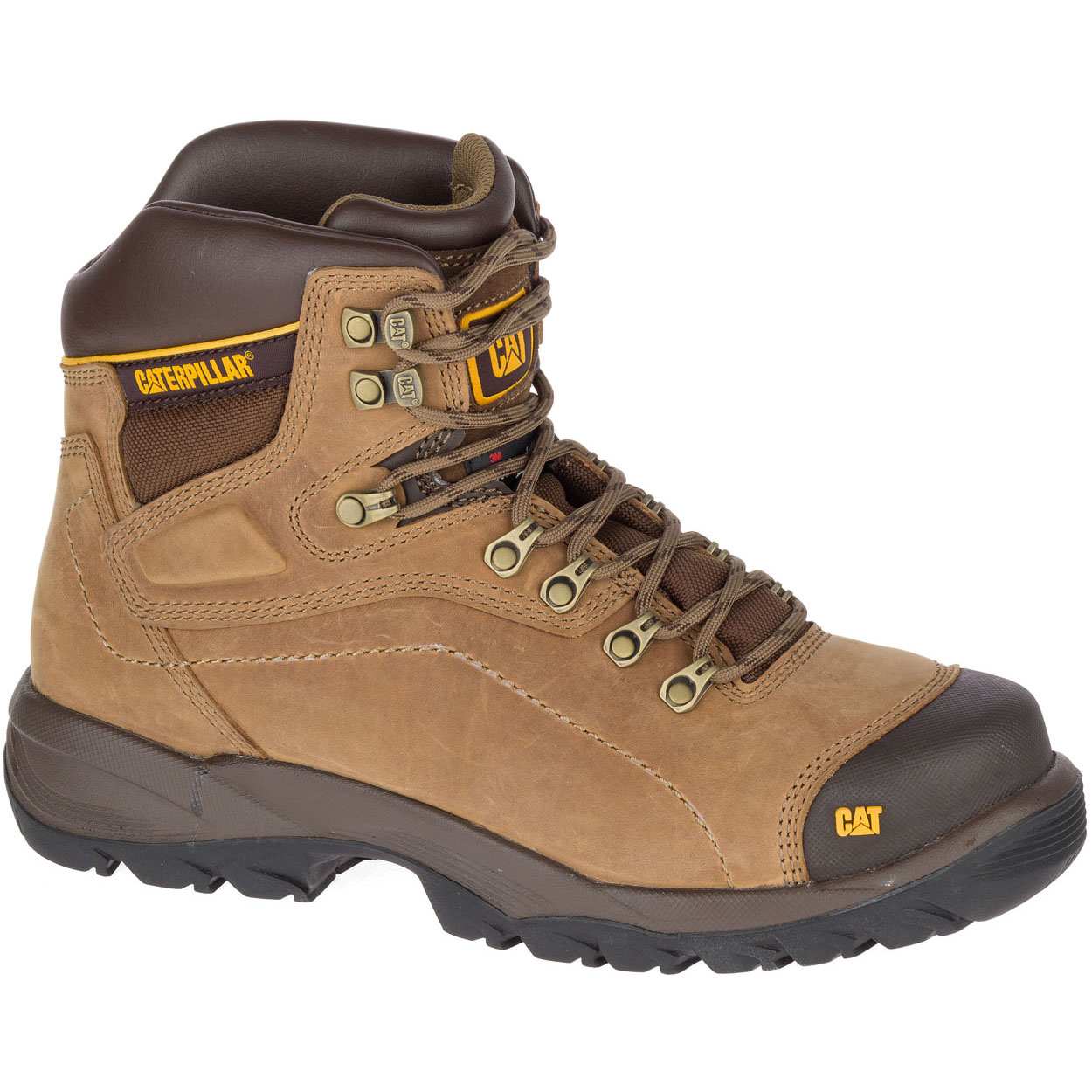 Caterpillar Diagnostic Hi - Mens Ankle Boots - Dark Beige - NZ (574DZXSYH)